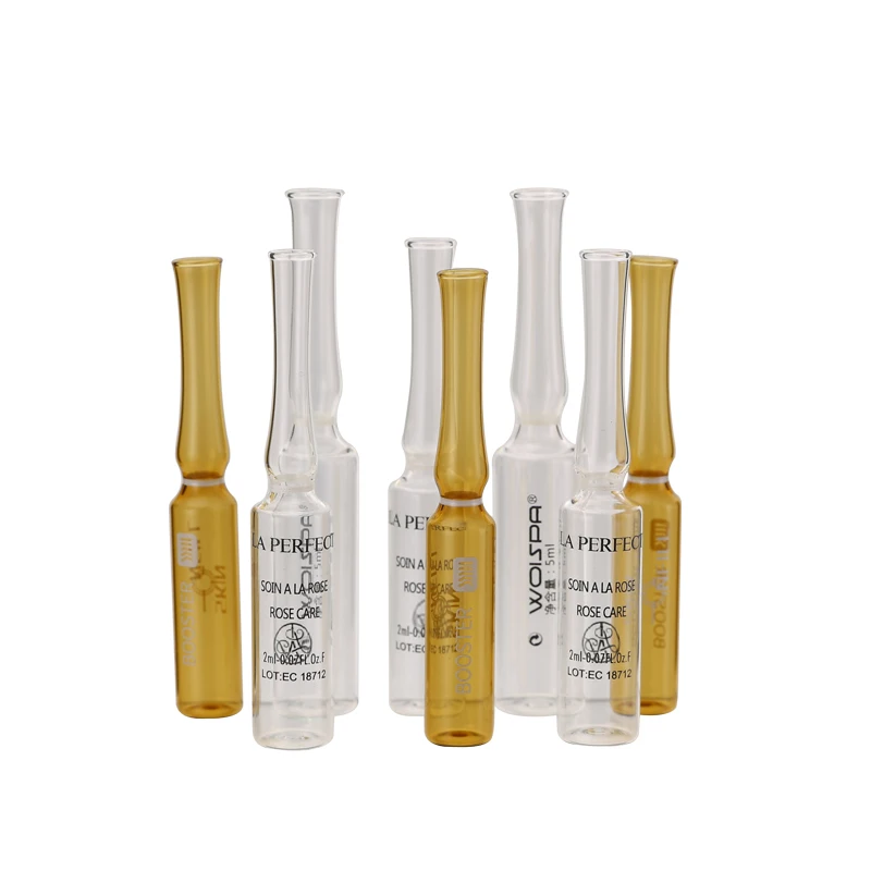 1ml 2ml 5ml 6ml 10ml Empty Mini Ampoule Low Borosilicate Pharmaceutical Cosmetic Skin Care Clear Glass Ampoule Bottle