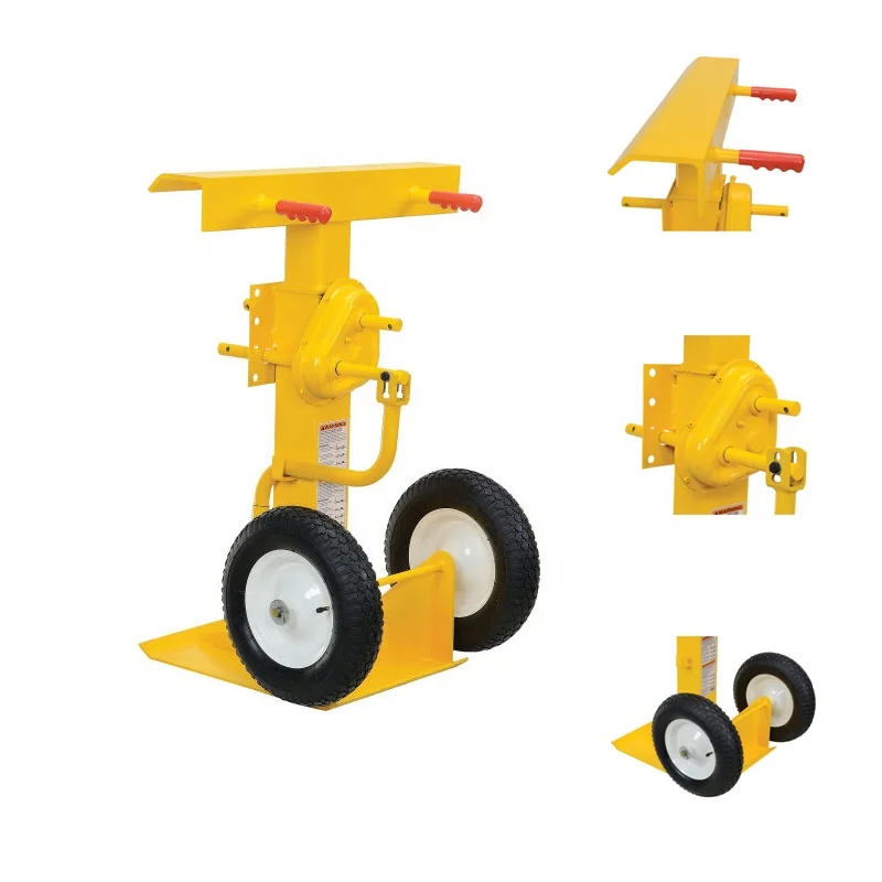 Curated visual reference: Picture Idea: Trailer Stabilizing Jack Hand Crank Type Heavy Duty Truck Trailer
