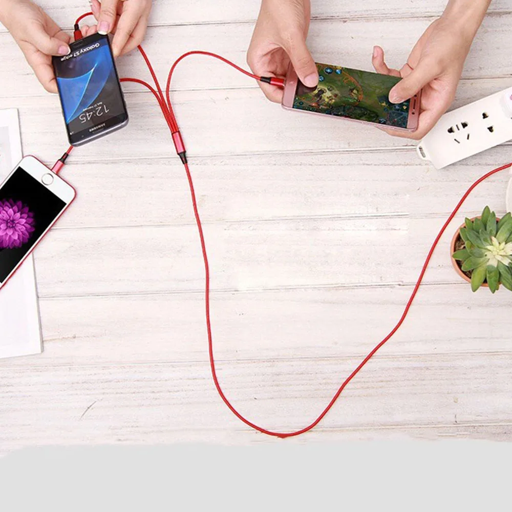 
 3 в 1, USB-кабель для зарядки и передачи данных  
