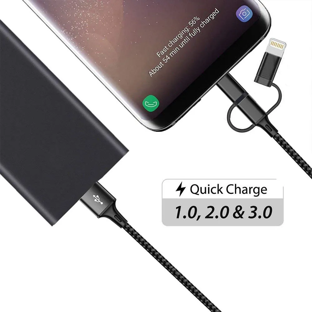 
 3 в 1, USB-кабель для зарядки и передачи данных  