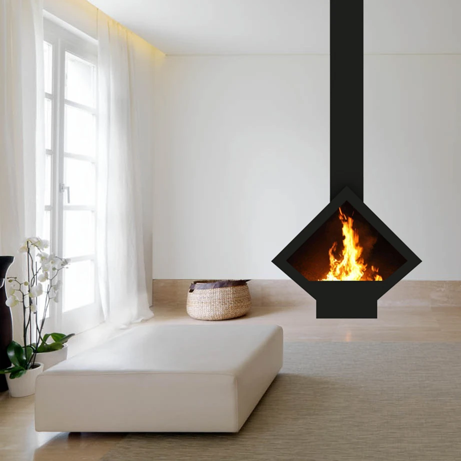 Suspended Fireplace Wood Ceiling Mounted Fireplace Buy Suspended Fireplace Wood Wood Burning Stove Ceiling Mounted Fireplace Product On Alibaba Com