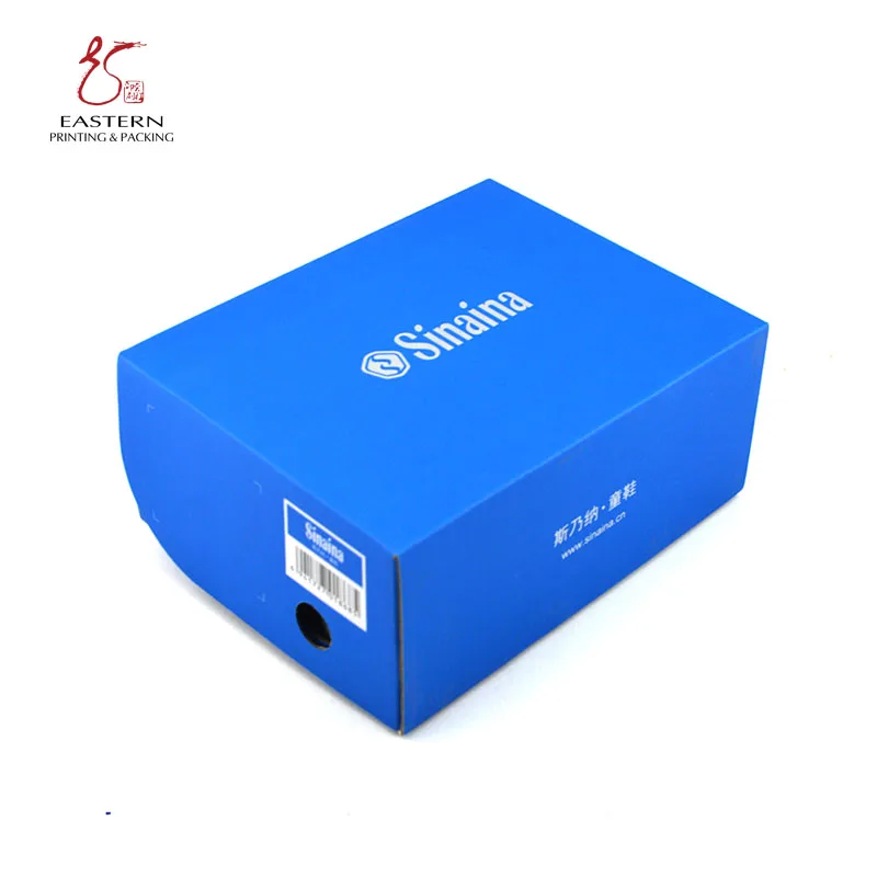 Custom Logo and Printing Design Empty Flat Pack Kids Baby Shoe Box Packaging