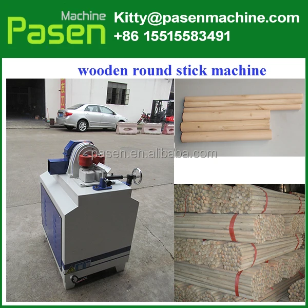 Wooden Handle Making Machine Wood Brush Stick Machine Round Wood Rod Machine
