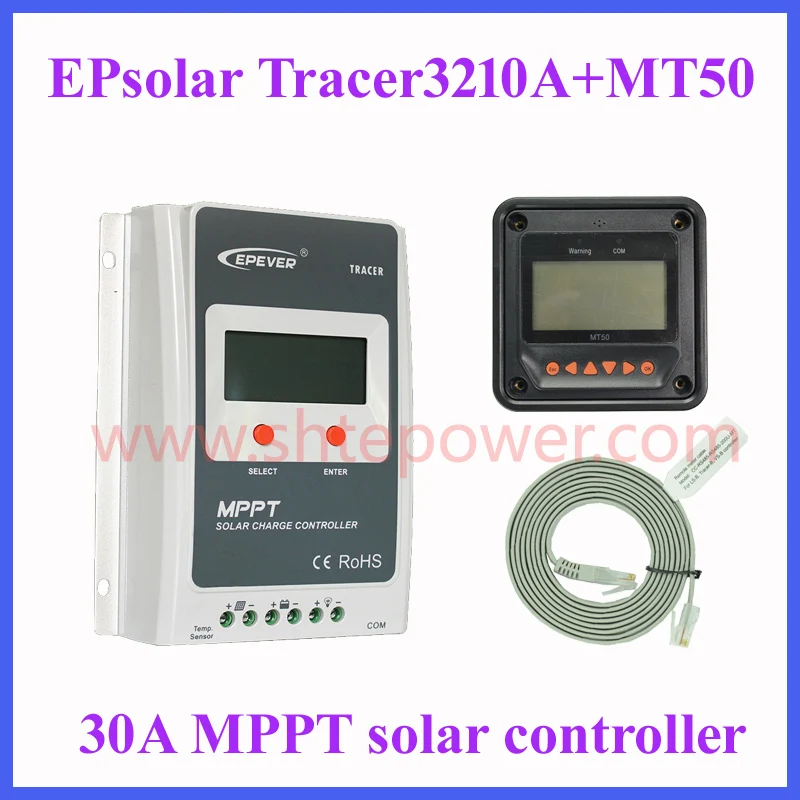 Tracer 3210AN Epsloar EPEVER 30A MPPT Solar Charge Controller with MT50 Meter 