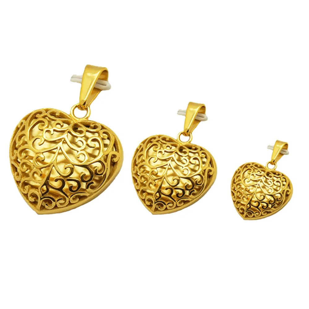 Filigree Cage Locket Stainless Steel 