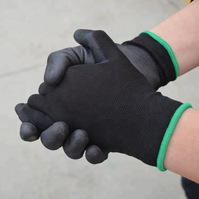 All Purpose Oil Change Glove with Black PU Palm Coating
