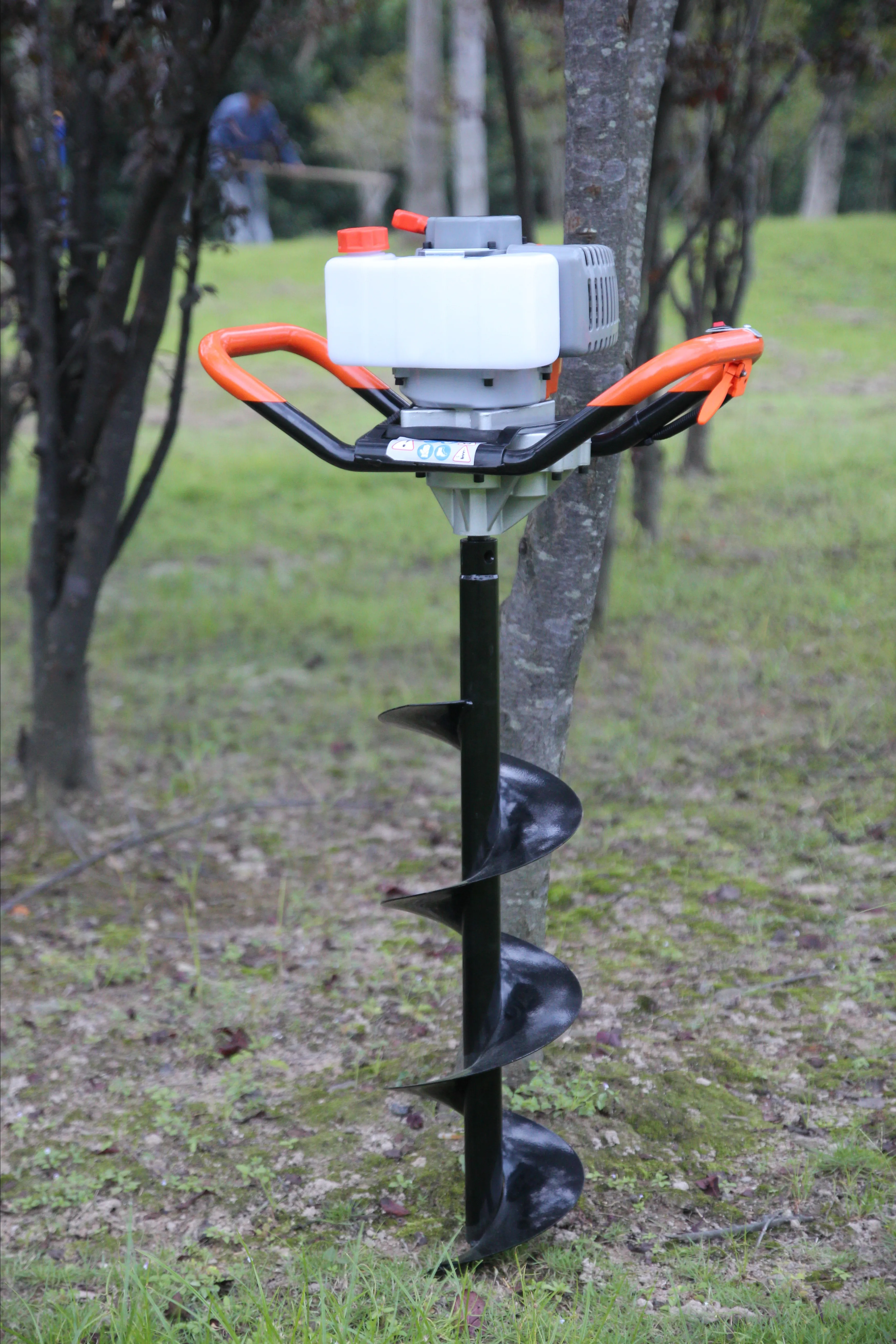 Powerful High Efficient 63cc Petrol Engine  Ground Drilling Machine Earth Auger