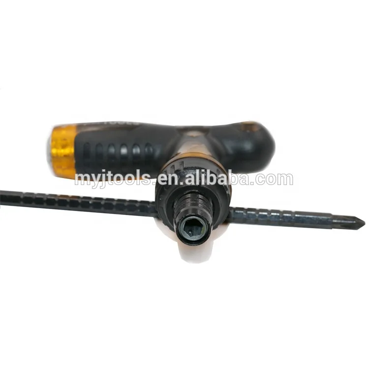T Handle Combination Push Pull Ratchet Screw Driver Universial