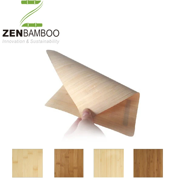 Ceramel Color Horizontal Bamboo Veneer for Desk