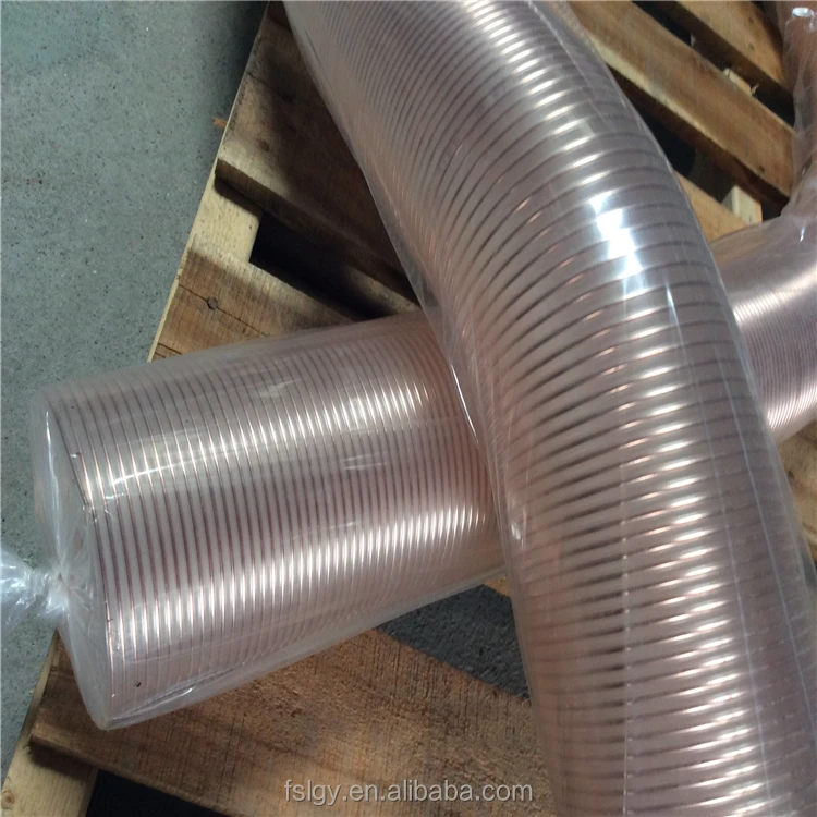 Woodworking PU Soft Steel Wire Reinforced Hose Suction