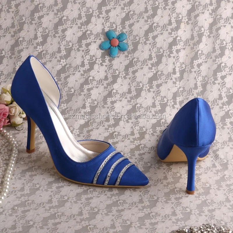 Elegant Blue Dress Shoes for Women Wedding - 22 Colors