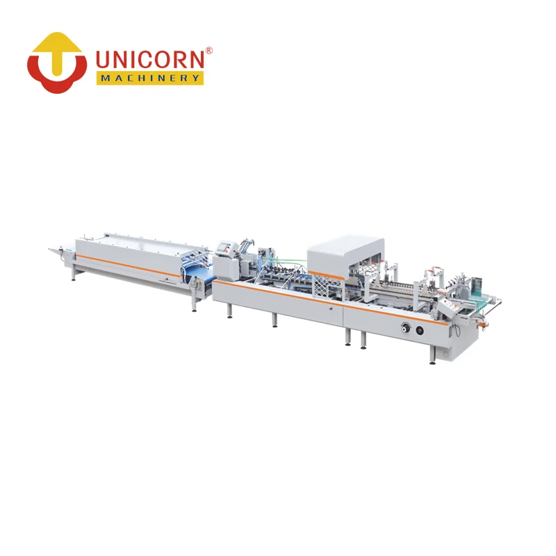 
 Автоматическая коробка Папка Gluer Угловые вставки края складывая холодного склеивания машина  