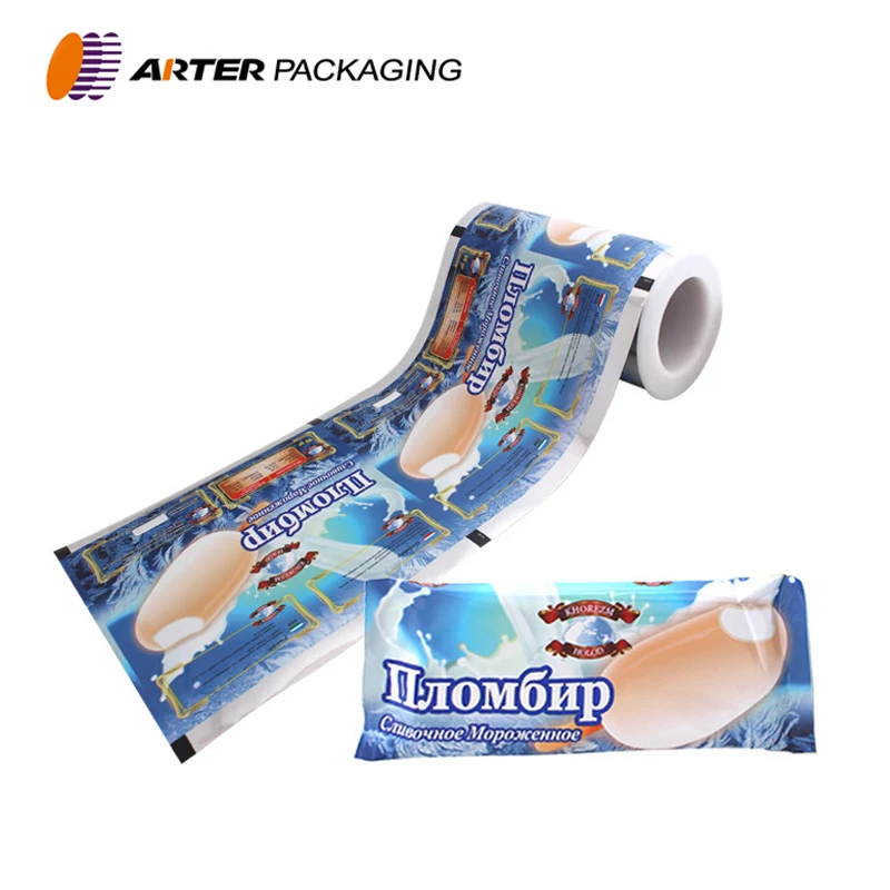 Custom Printed Ice Candy Plastic Wrapper Bags