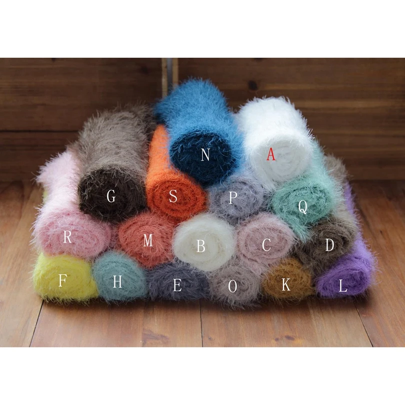 Эластичная трикотажная пушистая накидка для новорожденных многослойный реквизит фотосъемки детское мягкое Пеленальное Одеяло