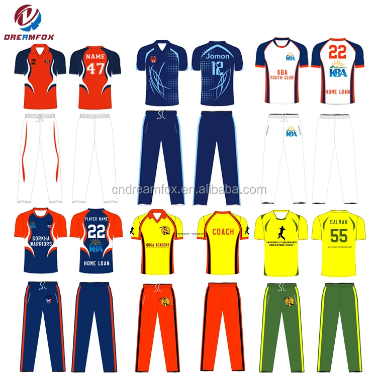 cricket jersey kit