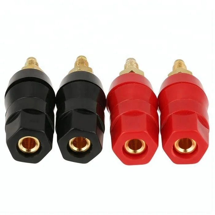 uxcell® Speaker Amplifier 4mm Banana Socket Binding Post Connector Adapter 20 Pcs 
