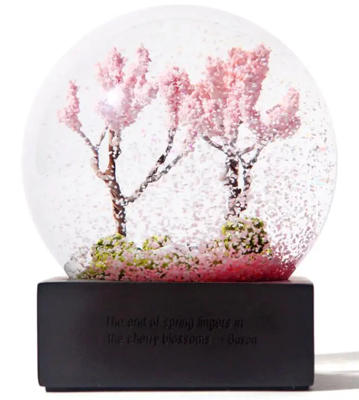 Beautiful four seasons crystal ball for birthday gift