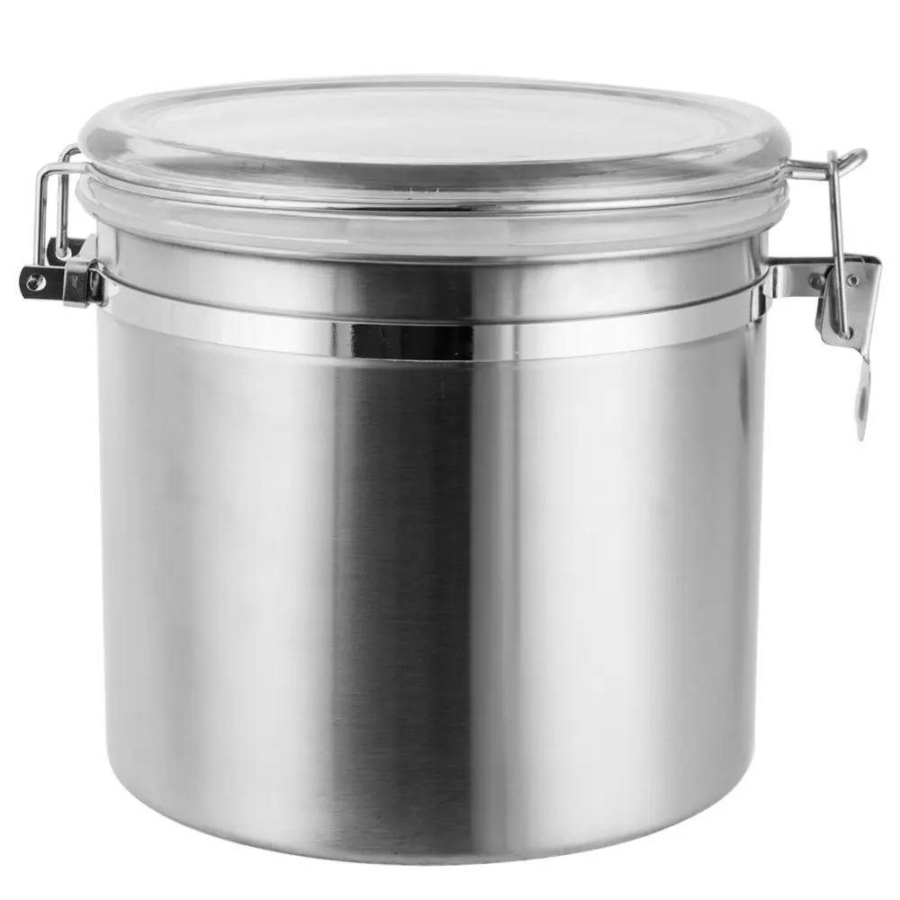 Stainless Steel Airtight Canister Set Coffee Canister,Food Storage ...