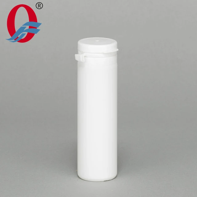 60ml HDPE White Plastic Bottle with Tearing Pop up Lids for Candy or Chewing Gum