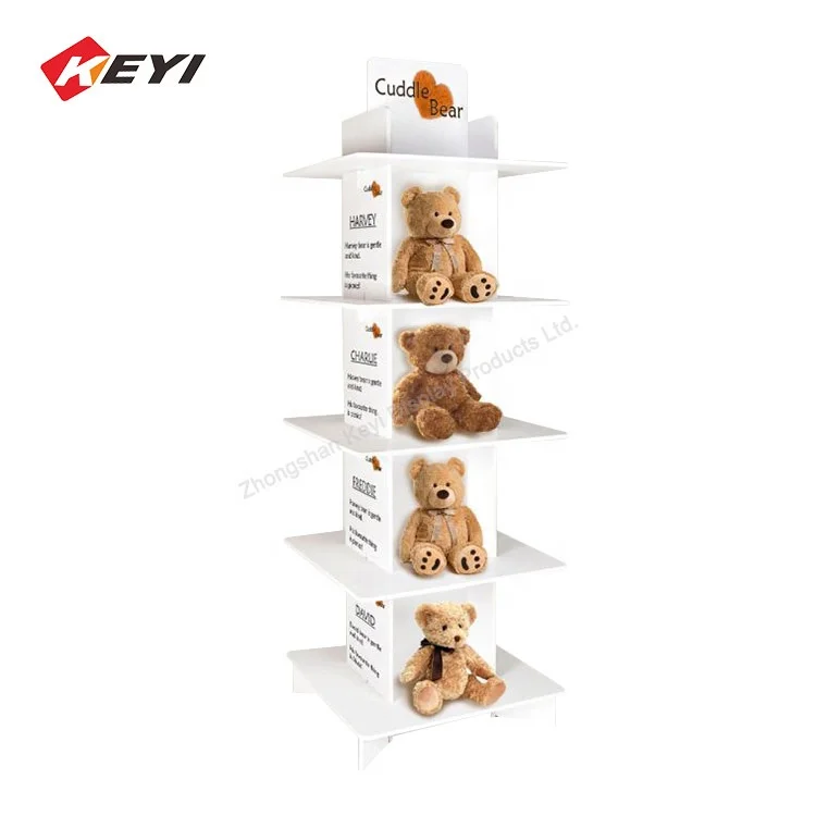 Free Standing Four Sides Teddy Bear Rack / Plush Toys Retail Display Stand  - Buy Teddy Bear Rack Display,Teddy Bear Display Stand,Plush Toys Display  Stand Product on 