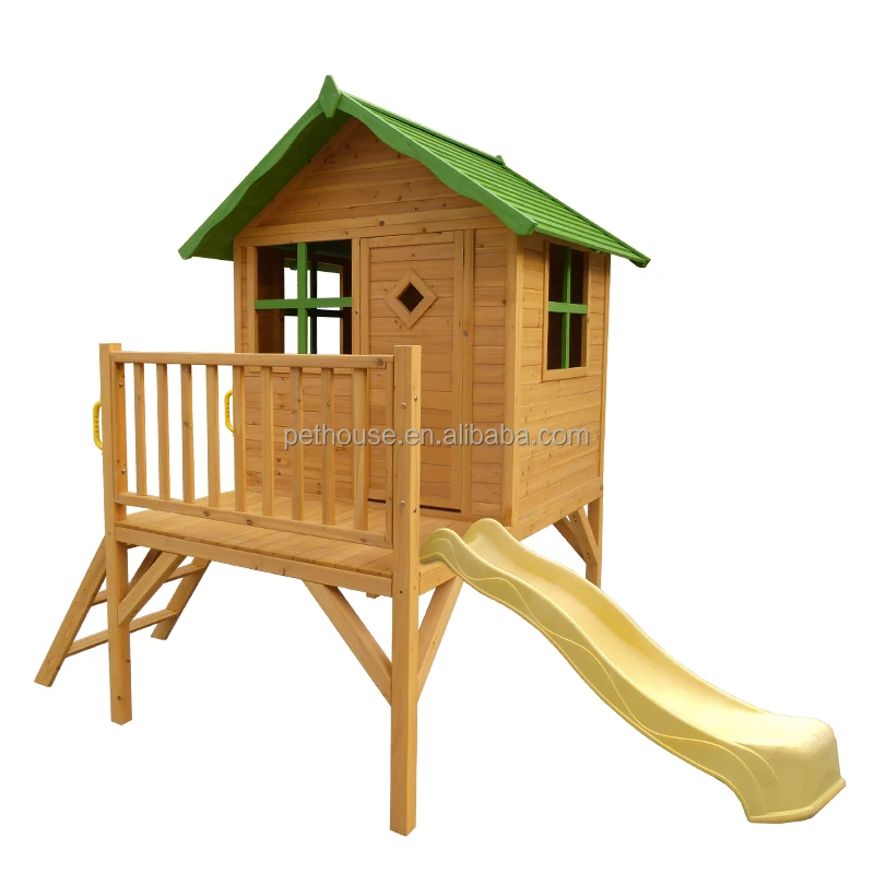 36 Years Old Wood Kids Cubby House for Outdoor Playhouses Outdoor