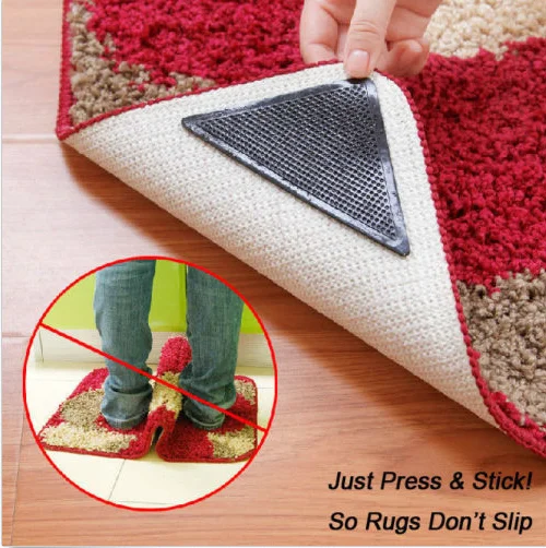 Furniture Accessories Hot Seller Black Washable Curling Rug Grippers Anti  slip Pad Carpet Mat