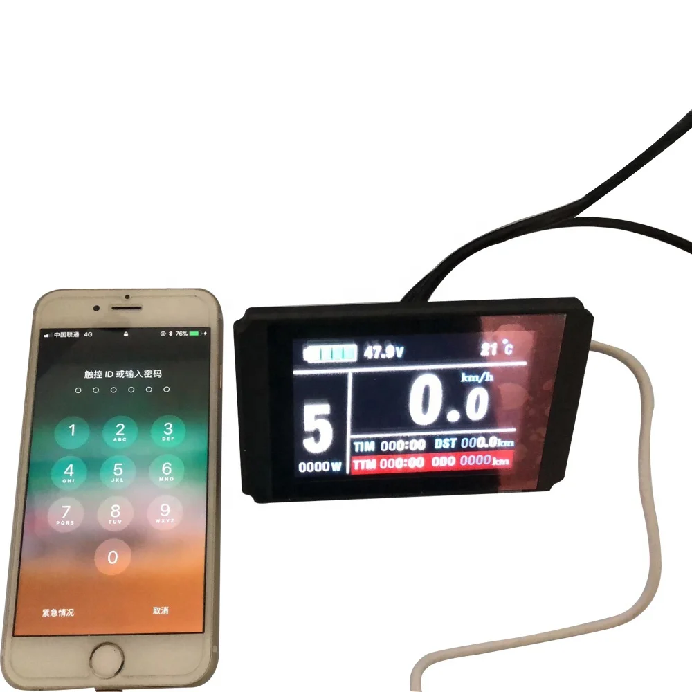 Кгс водонепроницаемый цветной дисплей электрический велосипед измеритель скорости вращения ротора для е-байка ЖК-дисплей KT LCD8H KT-LCD8 USB порт ограничение