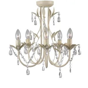 Small Hanging Pendant Lights Fixtures Bedroom Living Room Antique Black Leaf Flowers 3 Lights Drop Led Crystal Chandelier Modern