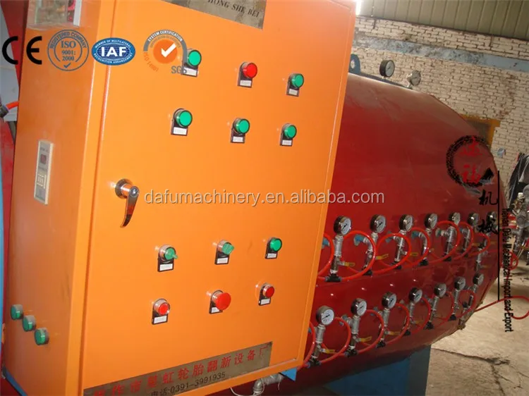 More efficient and low cost automatic tyre retreading