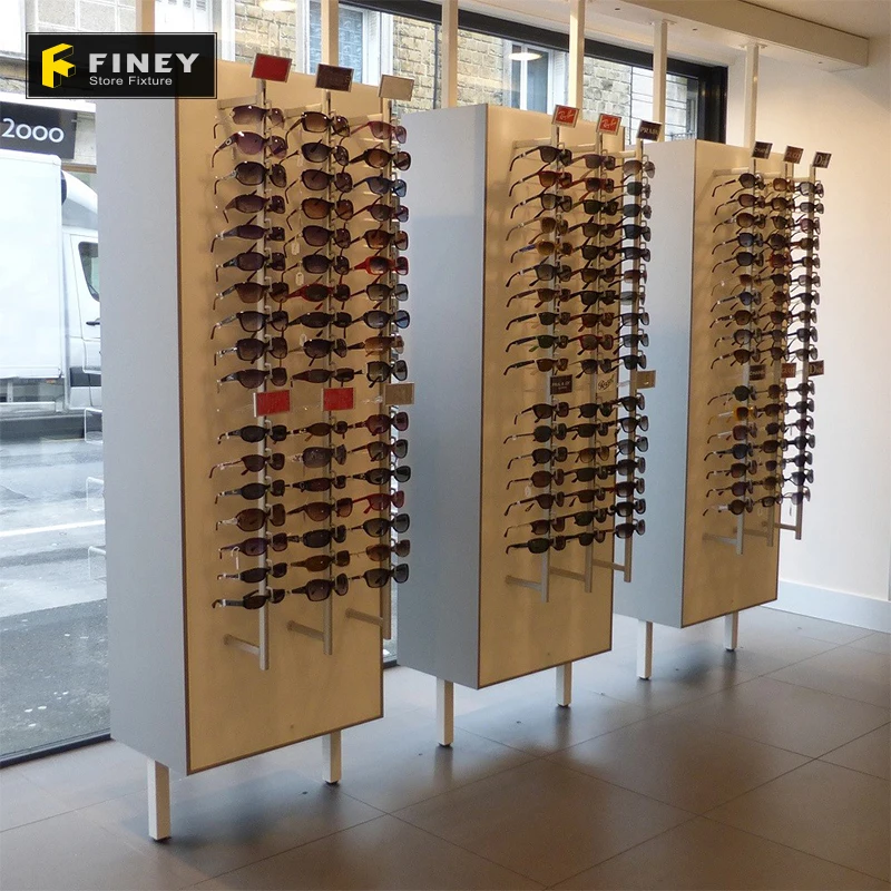 Factory Wholesale Price Optical Shop Frame Display Shelves Counter Case Table Rods Shop Decoration Design