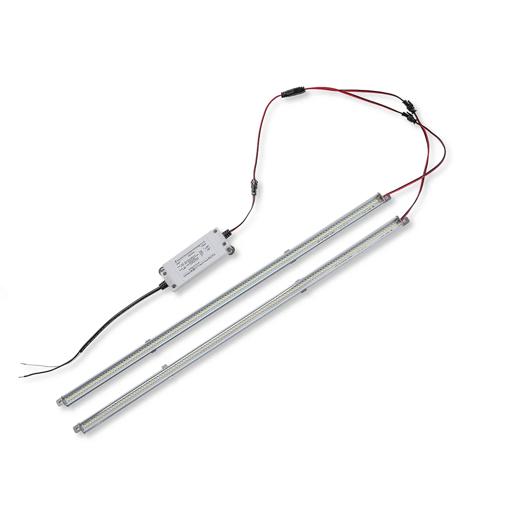 Shenzhen DLC listed 2ft 4ft 60W 80W quickly install magnetic LED Troffer Retrofit Strip Kits