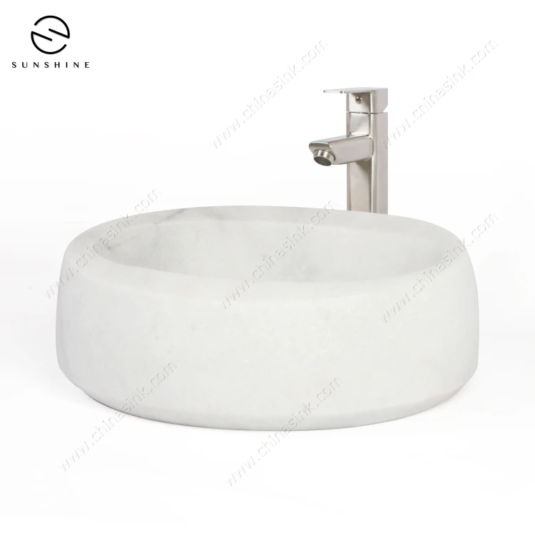 Designer Custom Beige Marble Corner Hand Basin Vanity Toilet Wash Basin Lavabo