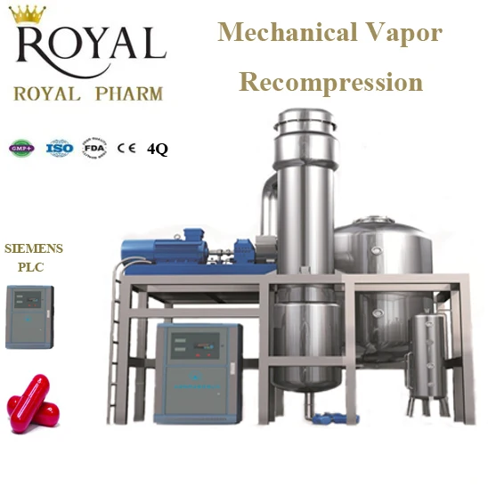 Mechanical Vapor Recompression Machine evaporated milk