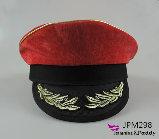 Corduroy Military Officer Hat Sailor 