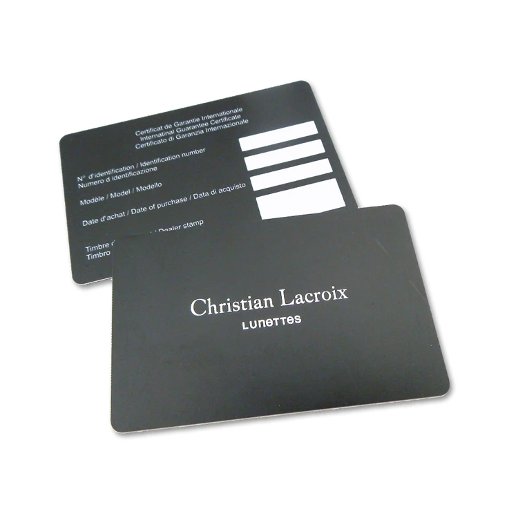 Custom Design Brand Products Warranty Guarantee Authenticity Card  Certificate Plastic PVC Cards - China Guarantee Card PVC Cards, Warranty  Card Plastic Cards