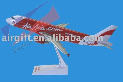 ABS Plastic Model Plane Air Asia AIRBUS A320 1:100 Scale