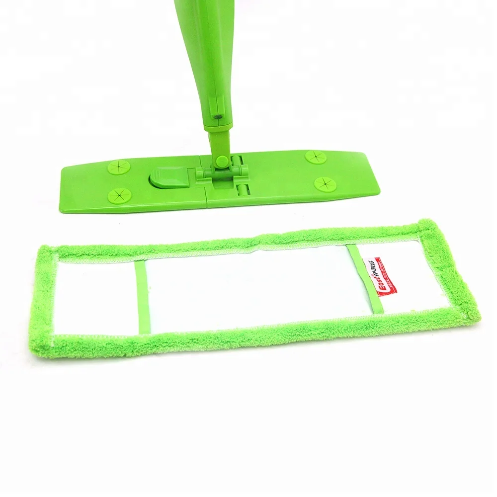Швабра с мокрым распылителем для мытья пола, многоразовая бутылка с распылителем и 2 моющихся подушечки из микрофибры, плоская Швабра для сухой и влажной уборки