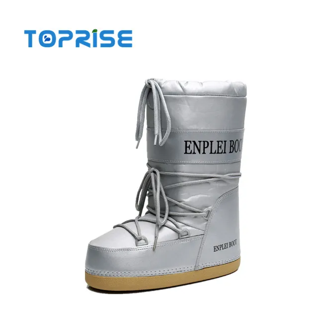 
Легкие теплые зимние водонепроницаемые сапоги до середины икры для детей женщин мужчин 