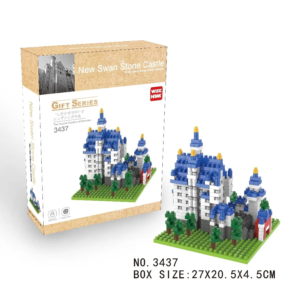 Wisehawk Plastic Mini Building Blocks Statue of Liberty Architecture Smart Children Toys