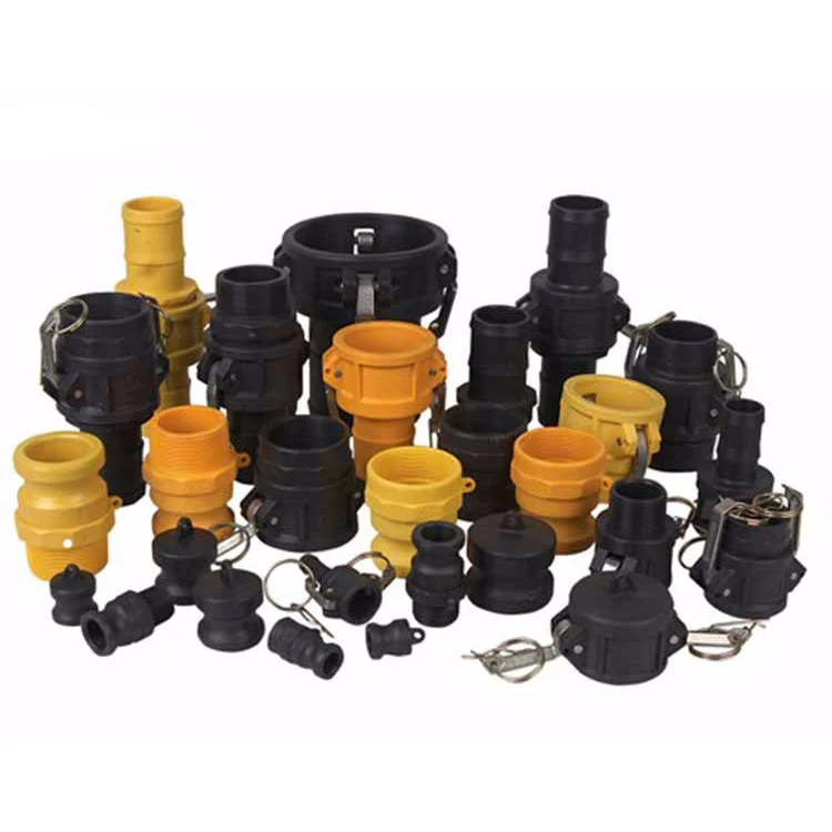 A, B, C, D, E, F, DC, DP type pipe fitting Polishing PP or Nylon female quick camlock couplings