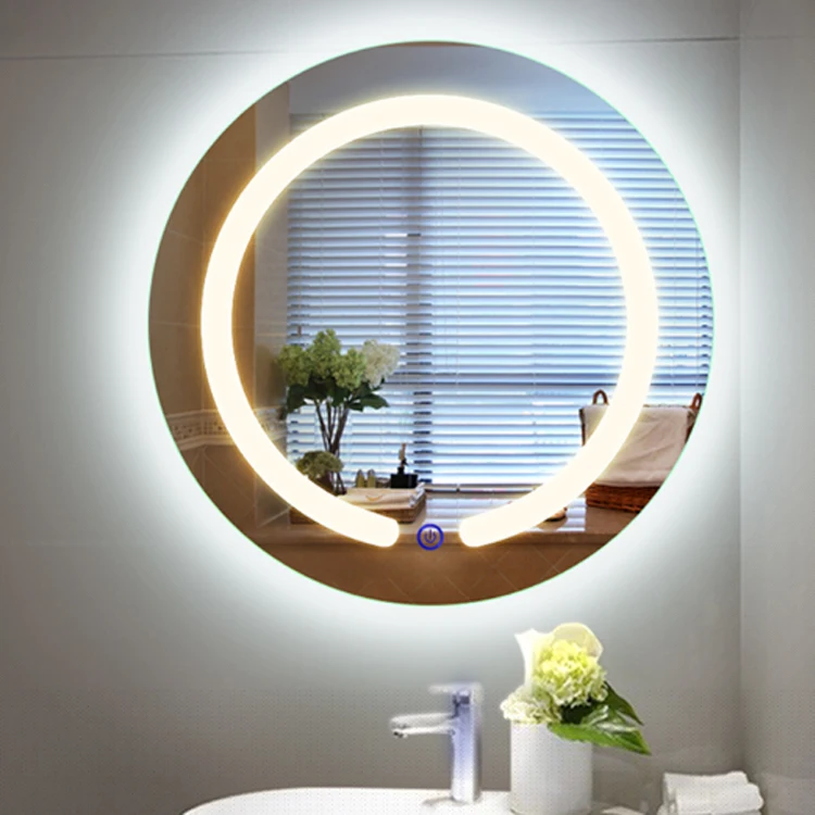 new design decorative fancy wall mirror with led light for