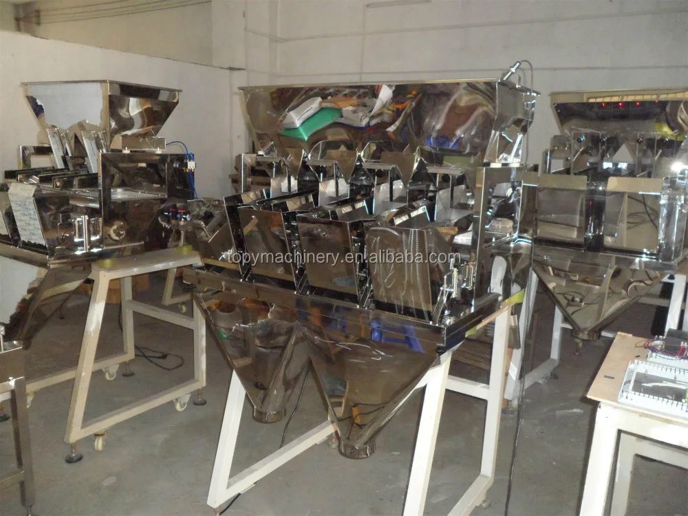 Двойной разряд Хоппер линейный взвешивание, автоматическая упаковочная машина