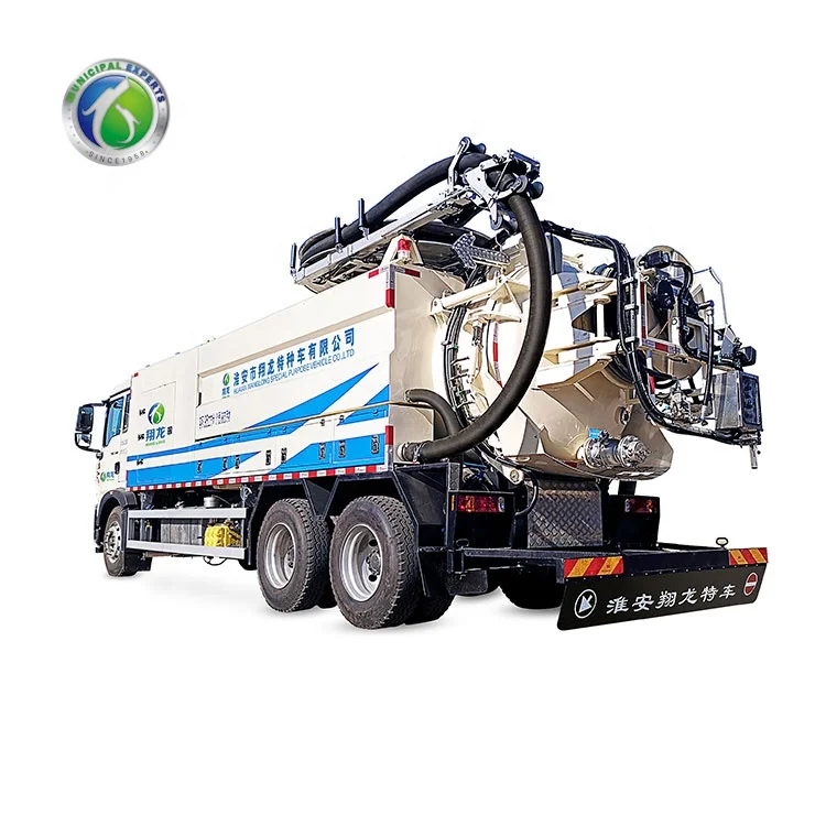 15000L Combi Suction Sewage Sucker Sewer Jetting Trucks with Sludge and Water Tank