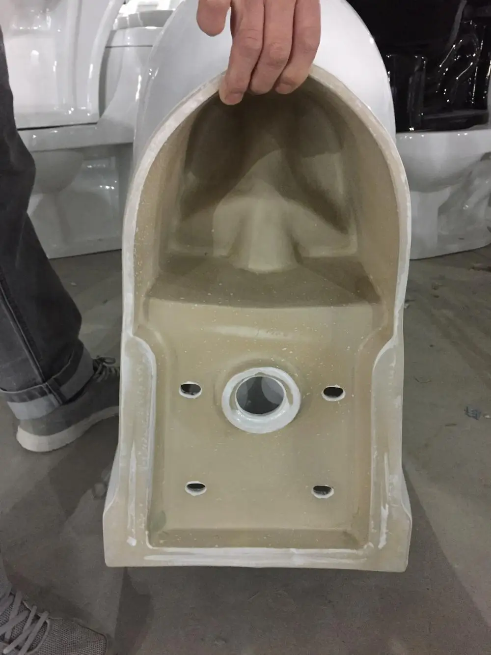 WC Western Types of Toilet Pot Foshan Bathroom One Piece White Marine Toilet China Supplier Women Ceramic Ware Wc Toilet WDR