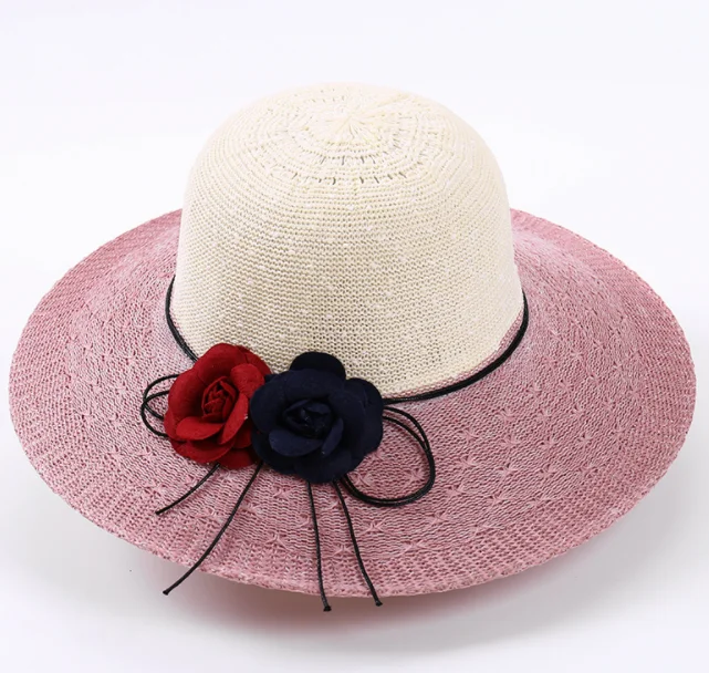 Cappello Femminile Di Viaggio Vacanza Al Mare Fiori Cappello Di Paglia Di  Sun Della Spiaggia Cappello Ombra - Buy Cappello Della Spiaggia,Spiaggia  Tenda Da Sole Del Cappello,Spiaggia Cappello Di Paglia Product on