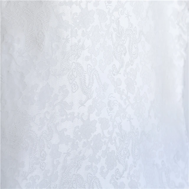 Хорошая цена Высокое качество ароматный креп Дракон 44/45 'ширина Шелковый принт логотип шелковая ткань