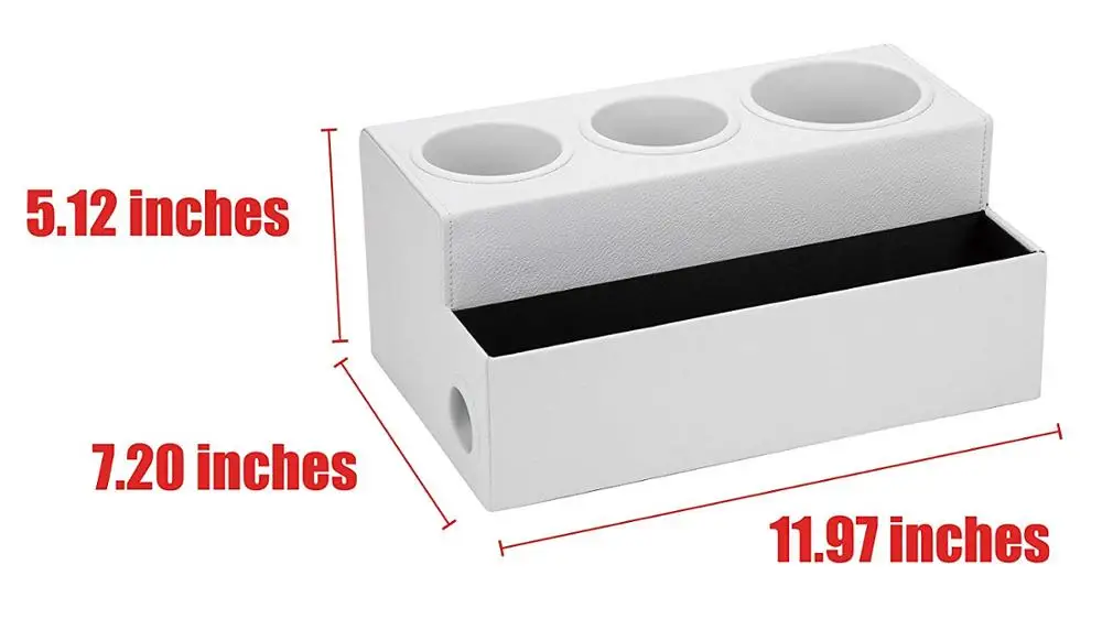 Home Leather Desk Organizer Hair Dryer Person Case Tools Keeper Storage Holder Bath Accessories Classified Storage Case Box