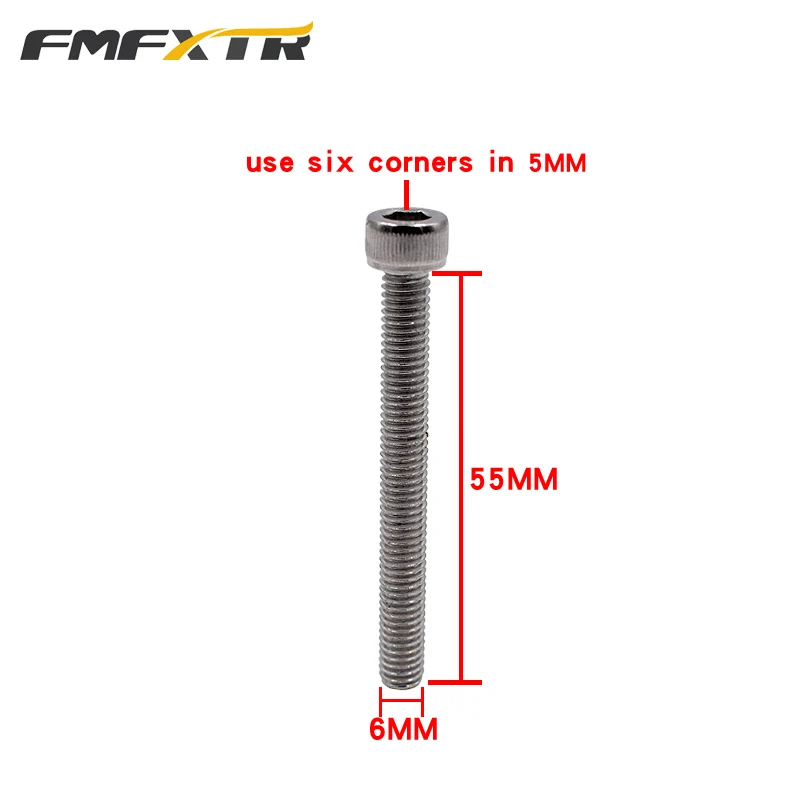 FMFXTRA  M6 Bolts 30mm 55mm 150mm Length Stainless Steel M6 Screw Bike Parts for MTB Column Headset Stem Cap Bolt Bicycle Screw
