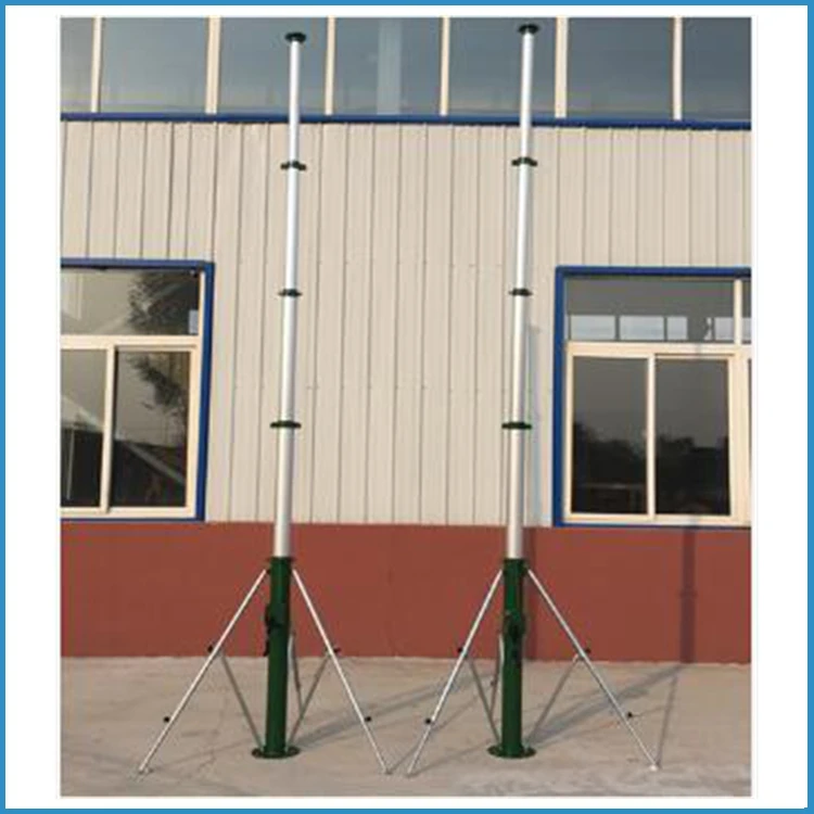 
10 м Военная портативная легкая лебедка вверх телескопическая мачта для ТВ радиоантенны 