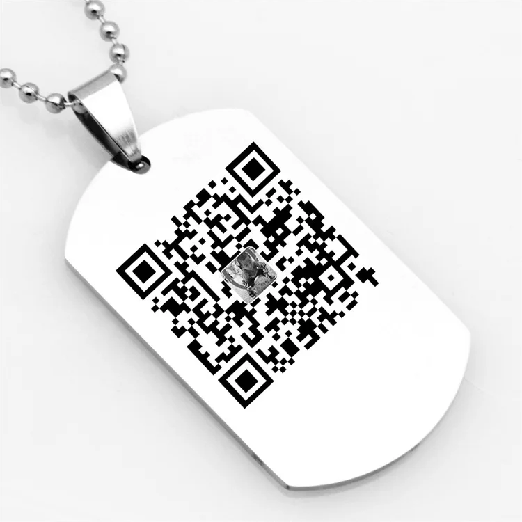 QR Code Medical Alert Necklace, Stainless Steel Necklace Engraving Medical QR  Code, Medical Necklace in Case of Emergency - Etsy